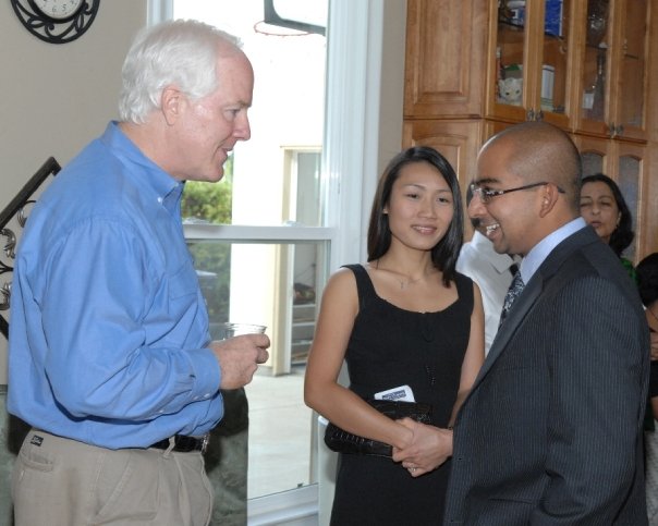 Vivek Chatting with Senator John Cornyn (R,TX)